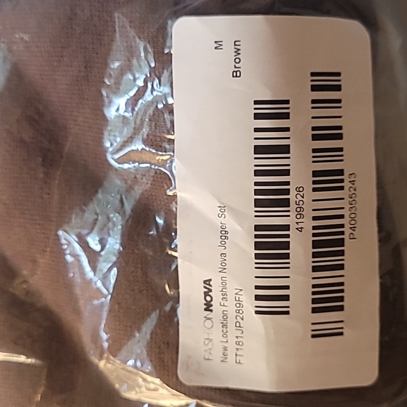 WOMEN'S JOGGER SET - BROWN SIZE M - Picture 9 of 10